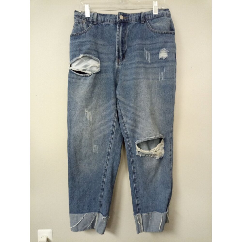 Women's Shein Curve Boyfriend Jeans Size XL